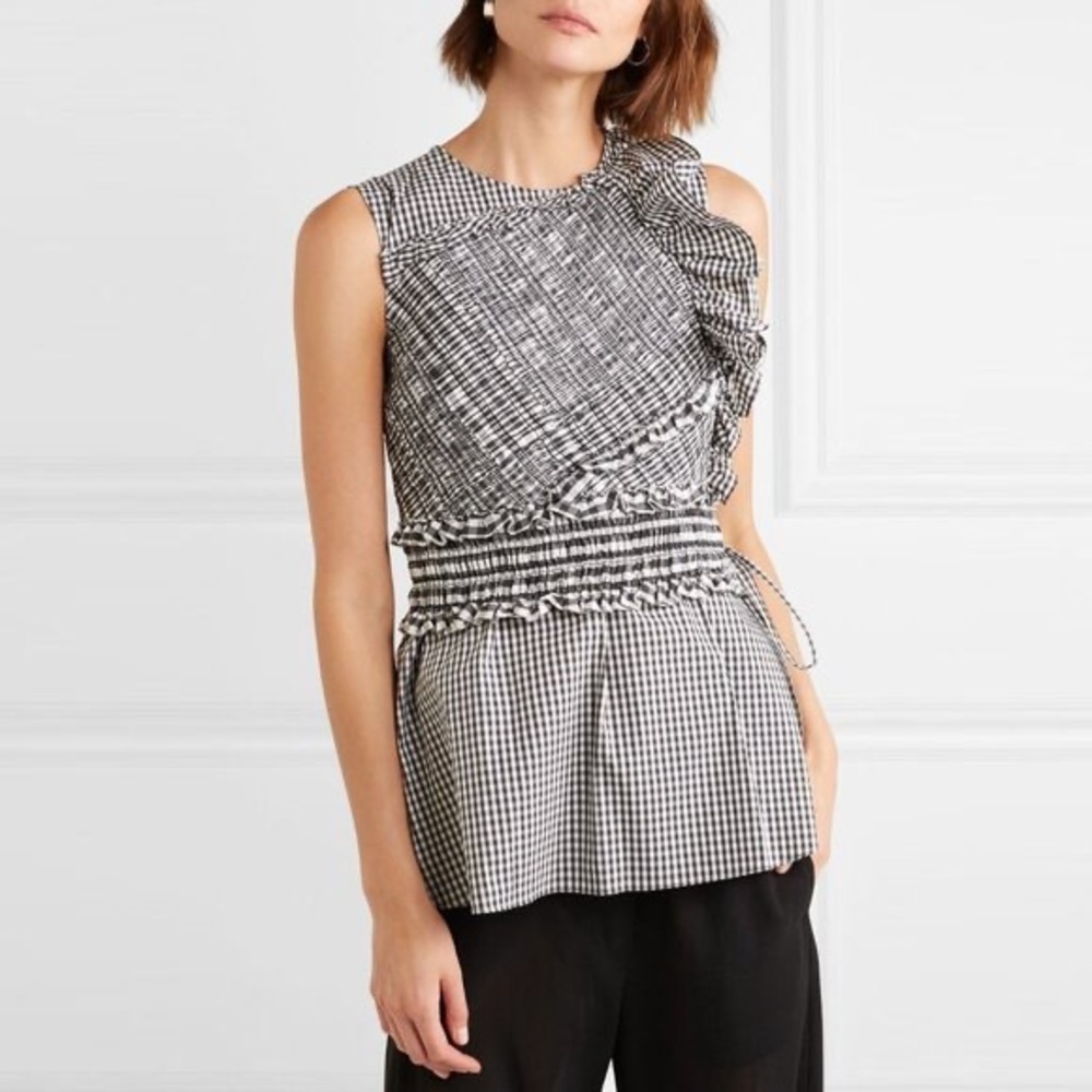 3.1 Philip Lim Gingham Top